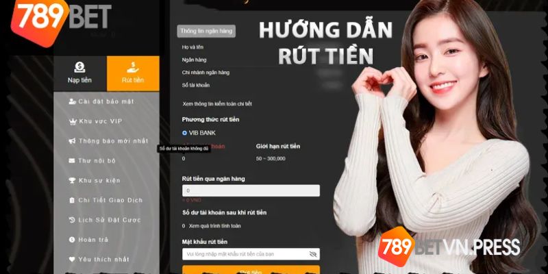 Cách rút tiền 789Bet vô cùng thuận tiện